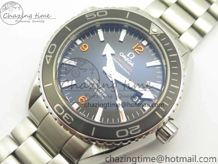 0117 Durable Planet Ocean Professional Ceramic Bezel 45.5mm 1:1 VSF Best Edition Orange Markers on SS Bracelet A8500 Super Clone 8052